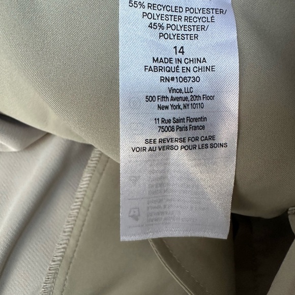 Vince Women Light Beige Trousers - Picture 7 of 7